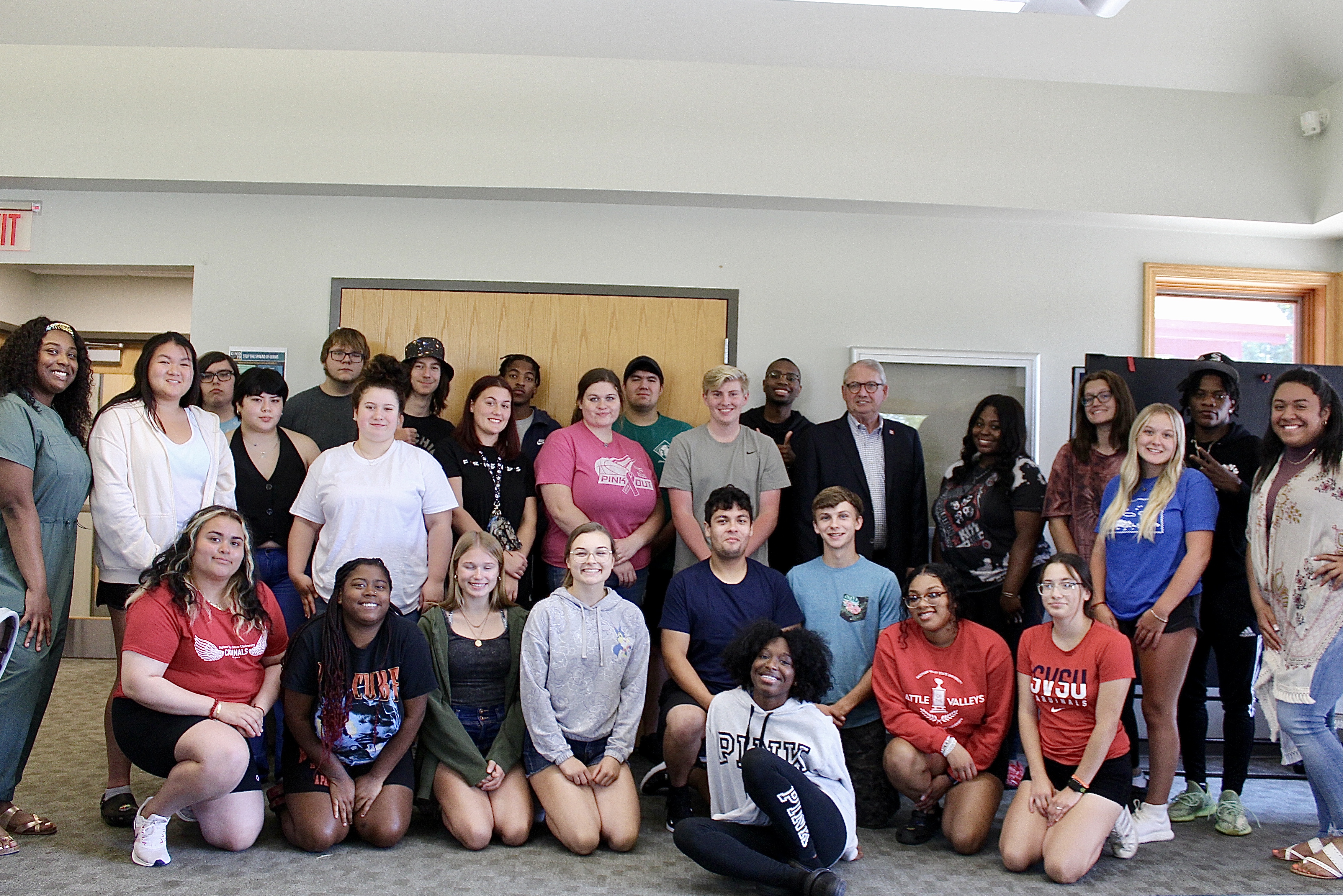 PSA Students with President Donald Bachand